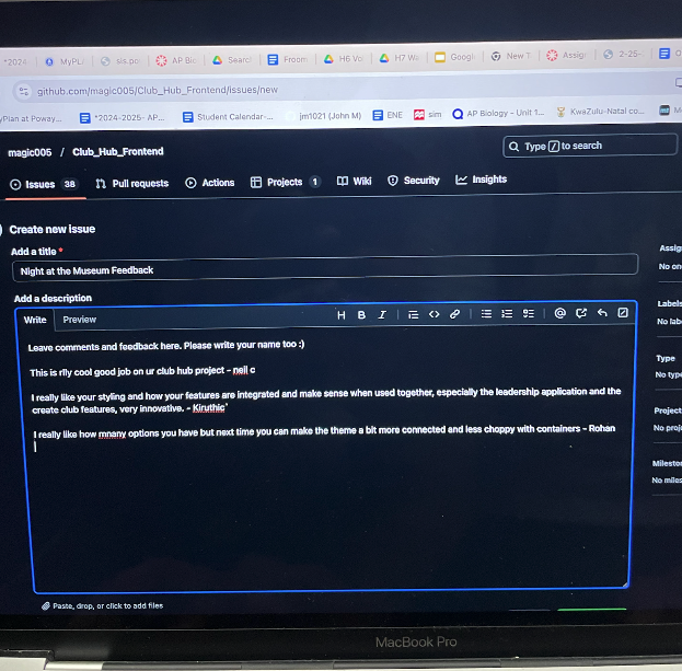 Club Hub Screenshot