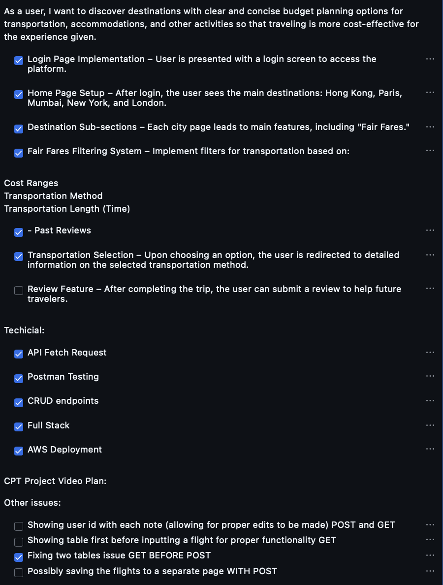 Burn Down List Screenshot