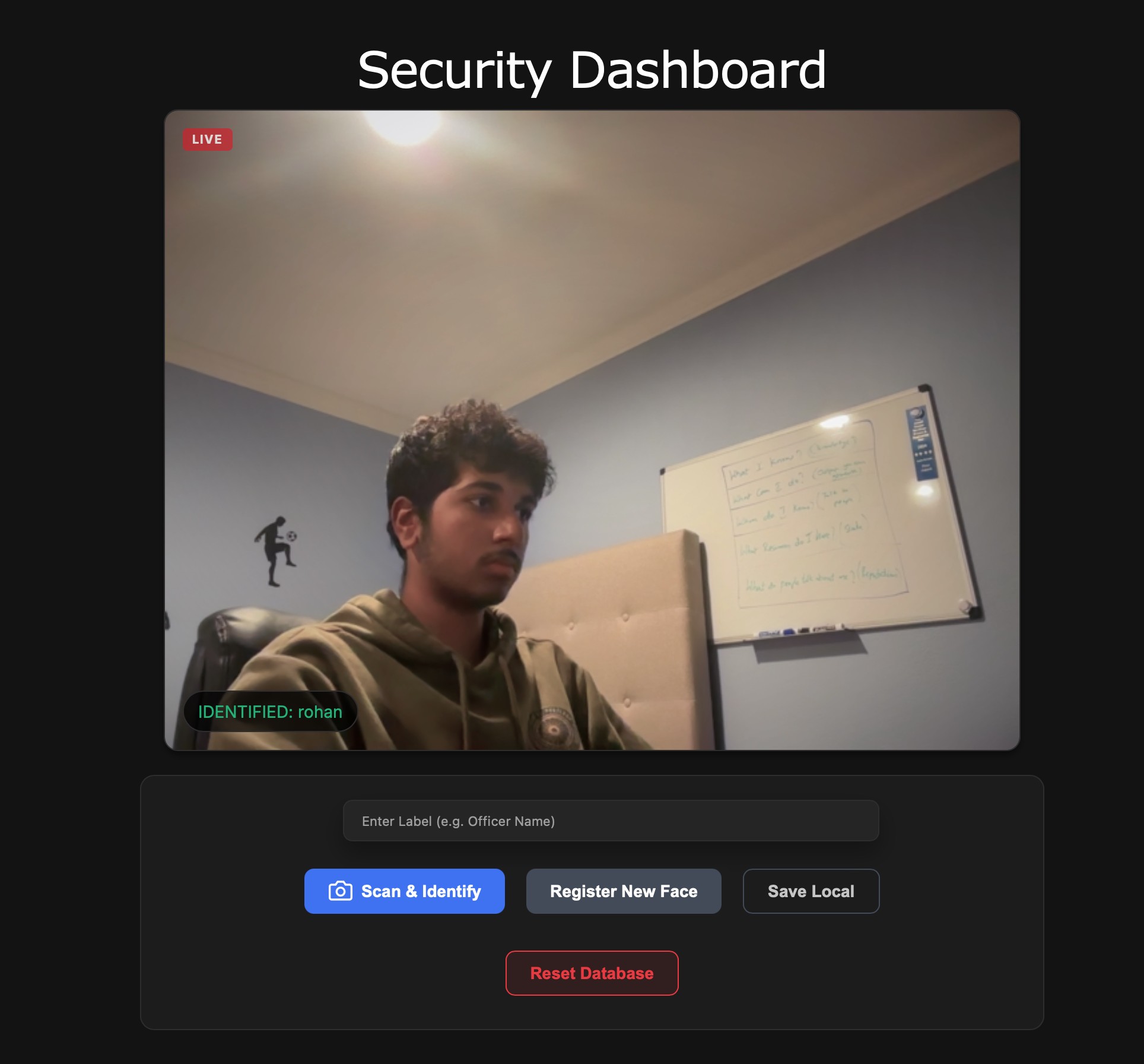 Face Scan Screenshot